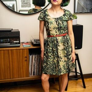 Leopard/Camo Print Dress
